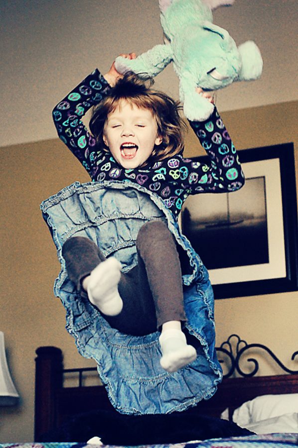 Ella Jumping on the Bed