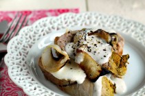Pork Loin with Sour Cream & Onion Sauce