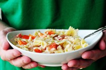 Honey Mustard Chicken and Pasta Salad by DIne & Dish