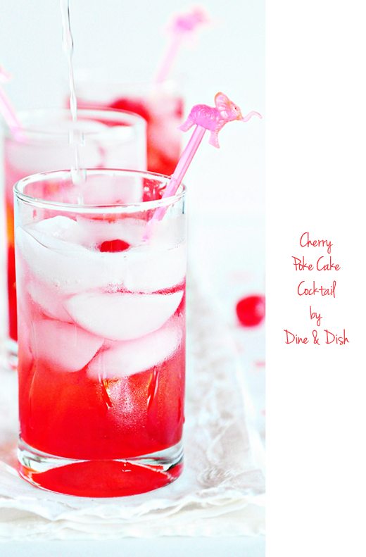 Cherry Poke Cake Cocktail