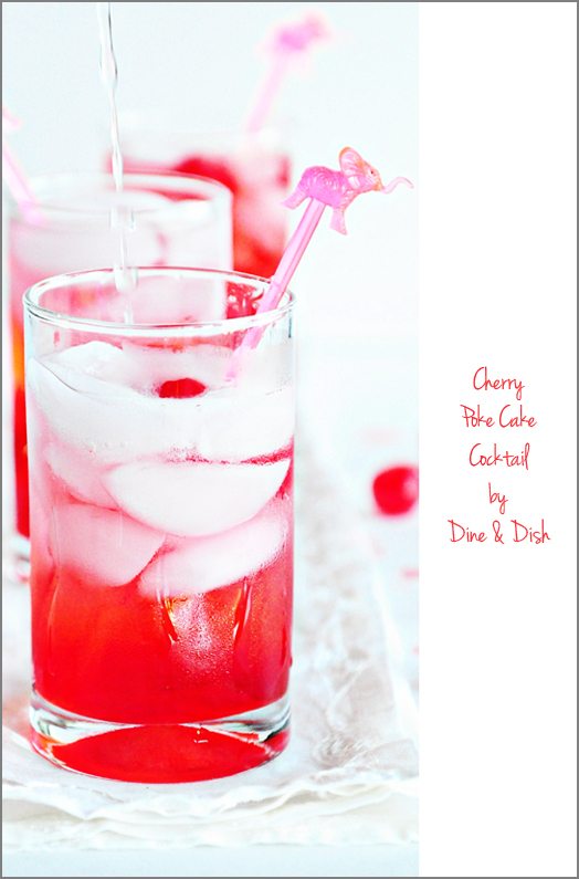 Cherry Poke Cake Cocktails