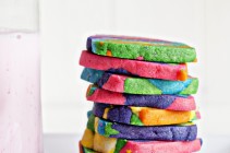 Rainbow Tie Dyed Sugar Cookies from www.dineanddish.net