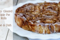 Apple Cider Glazed Apple Pie Dessert Rolls