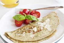 Tomato Basil Omelet & Secrets to making the PERFECT omelet from www.dineanddish.net