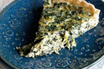 Simple Spinach Parmesan Quiche from www.dineanddish.net