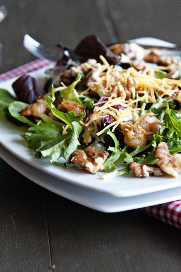 Walnut Shrimp Salad with Kraft Fresh Take