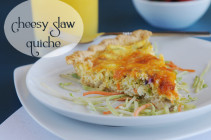 Cheesy Slaw Quiche