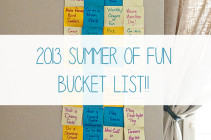 2013 Summer of Fun Bucket List from www.dineanddish.net
