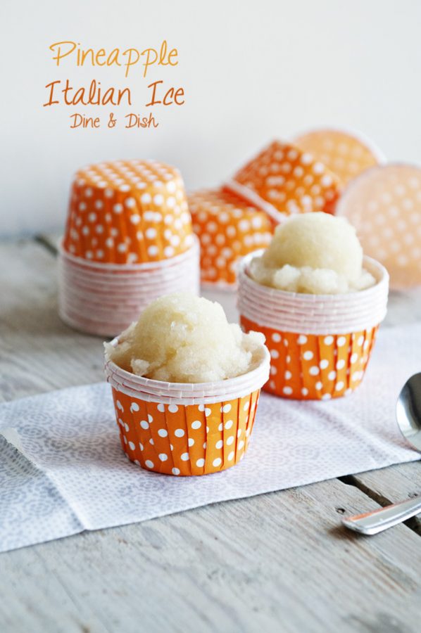 ... refreshing Pineapple Italian Ice recipe is about as easy as it gets