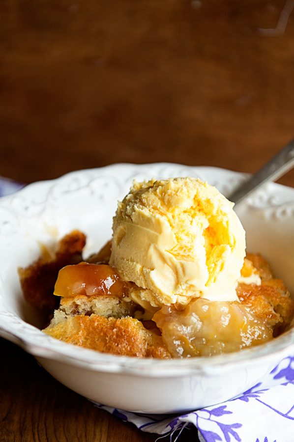Peachy Days {Recipe: Super Simple Whiskey Peach Cobbler} - Dine and Dish