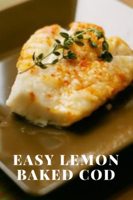 Easy Lemon Baked Cod recipe from dineanddish.net