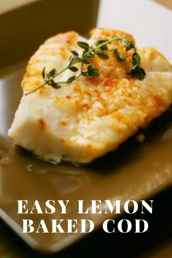 Easy Lemon Baked Cod recipe from dineanddish.net - Dine and Dish