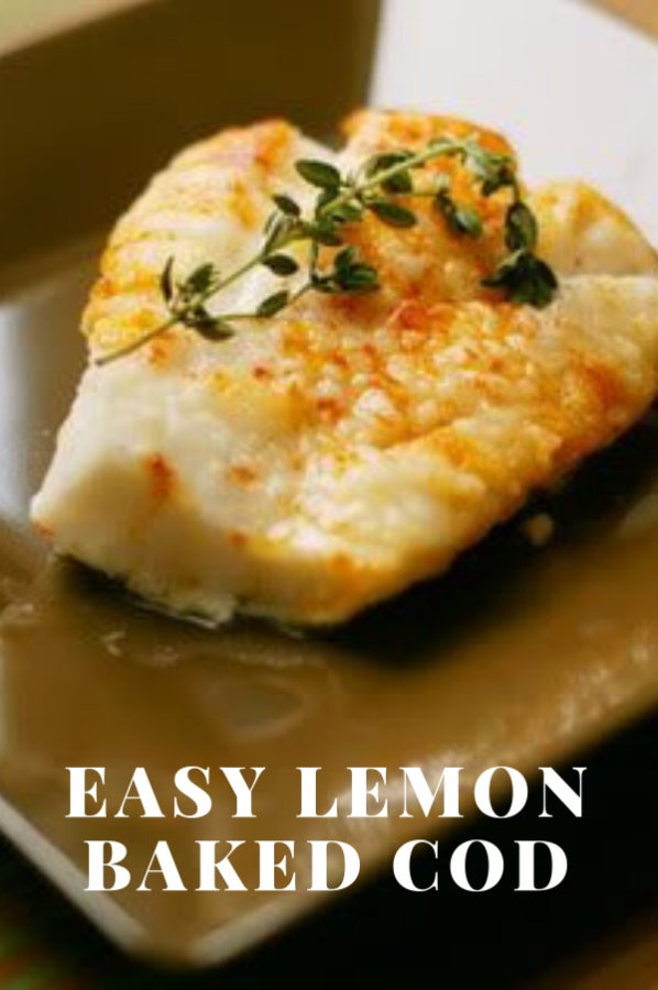 Easy Lemon Baked Cod recipe from dineanddish.net - Dine and Dish