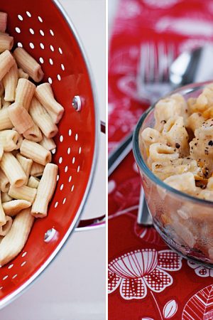 Homemade Mac & Cheese Pasta Noodles