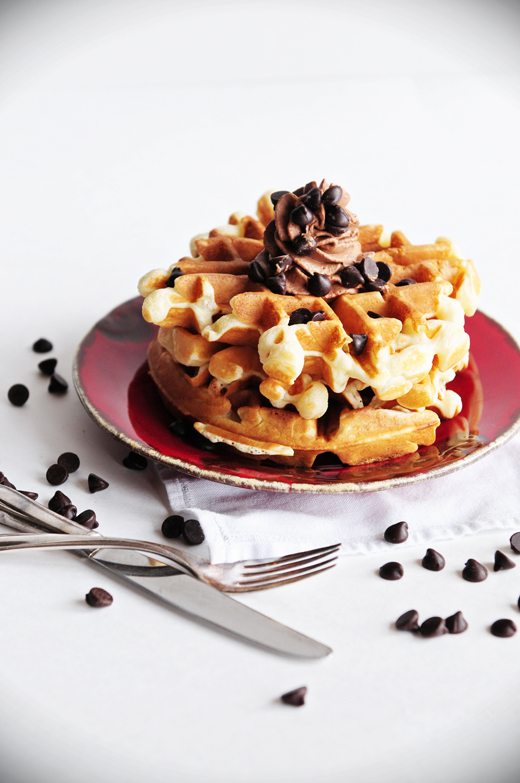 Belgian Cookie Dough Waffles Recipe