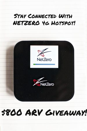 NetZero 4G Mobile Broadband Hotspot Giveaway on www.dineanddish.net