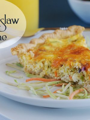 Cheesy Slaw Quiche