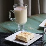 Eggnog Cheesecake Bars by dineanddish.net