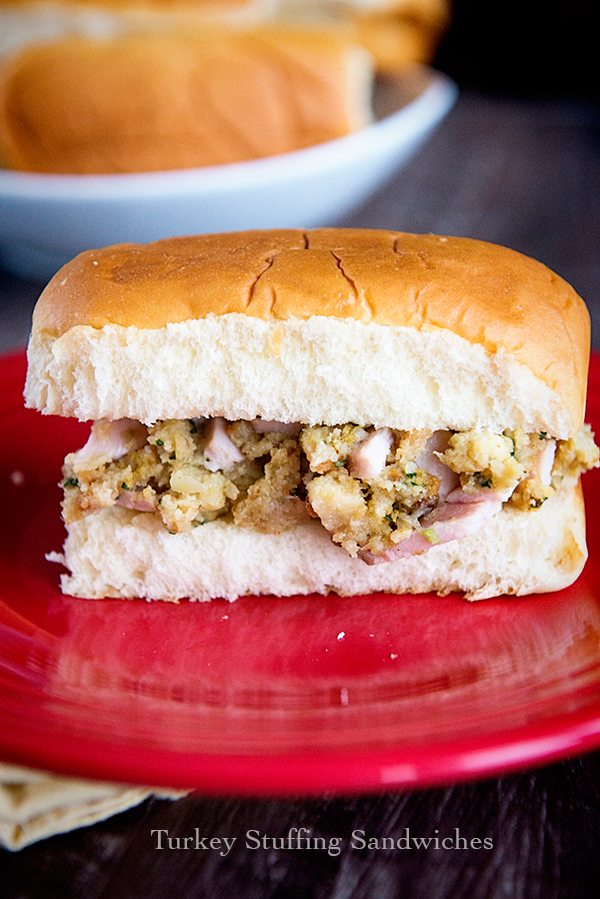 Leftover Turkey Stuffing Sandwiches - Dine and Dish