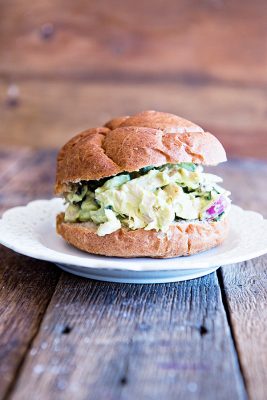 California Avocado Chicken Salad Sandwich Recipe from dineanddish.net