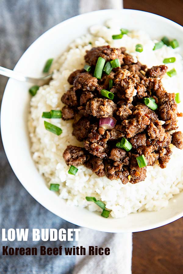 Budget Friendly Korean Beef And Rice Recipe Dine And Dish