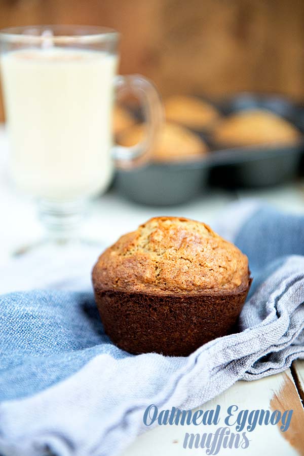 Holiday Oatmeal Eggnog Muffins Recipe - Dine and Dish