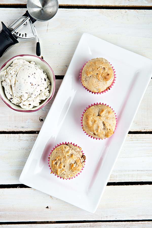 Ice-Cream-Muffins-overhead - Dine and Dish
